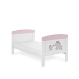 Obaby Grace Inspire Cot Bed - Me & Mini Me Elephants Pink