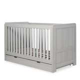 Ickle Bubba Pembrey Cot Bed & Under Drawer - Ash Grey