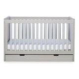 Ickle Bubba Pembrey Cot Bed & Under Drawer - Ash Grey