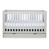 Ickle Bubba Pembrey Cot Bed, Under Drawer & Changing Unit - Ash Grey