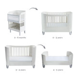 Gaia Serena Crib to Cot Bed Conversion - White