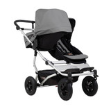 Mountain Buggy Duet V3 + 2 Carrycots - Silver