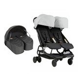 Mountain Buggy Nano Duo with Cocoon for Twins Bundle - Silver