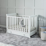Ickle Bubba Snowdon 4 in 1 Mini Cot Bed - White