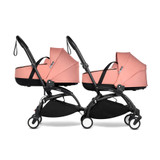 BABYZEN YOYO2 Complete Pushchair from Birth for Twins on Black Frame