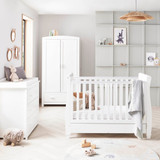 Babymore Eva Sleigh 3 Piece Room Set - White