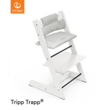 Stokke® Tripp Trapp® + Cushion & Baby Set - White