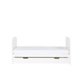 Ickle Bubba Coleby Cot Bed with Under Drawer  - Scandi White