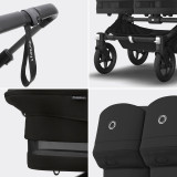Bugaboo Donkey 5 Twin Stroller - Black/Midnight Black
