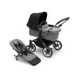 Bugaboo Donkey 5 Duo Stroller on Graphite/Grey Chassis + Turtle Air - Choose Your Colour