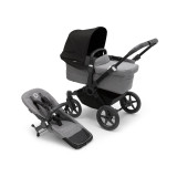 Bugaboo Donkey 5 Duo Stroller on Black/Grey Chassis +Turtle Air - Choose Your Colour