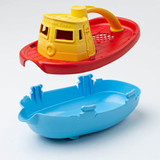Green Toys Tugboat - Yellow