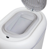 Shnuggle Eco-Touch Nappy Bin - White/Grey