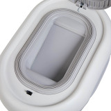 Shnuggle Eco-Touch Nappy Bin - White/Grey
