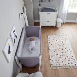 Shnuggle Eco-Touch Nappy Bin - White/Grey