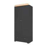 Tutti Bambini Rio 3 Piece Room Set - Slate Grey/Oak