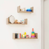 Tutti Bambini Modena U-Shaped Wall Shelves (Set of 3) - Oak