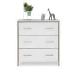 Obaby Nika 3 Piece Room Set & Under Drawer - Grey Wash & White