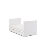 Obaby Nika Mini Cot Bed & Under Drawer - White Wash