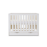 Obaby Nika Mini Cot Bed & Under Drawer - White Wash