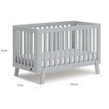 Boori Turin Cot Bed - Pebble