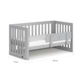 Boori Turin Cot Bed - Pebble