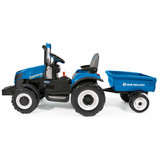 Peg Perego New Holland T8 12V Battery Operated Tractor with Trailer