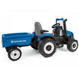 Peg Perego New Holland T8 12V Battery Operated Tractor with Trailer