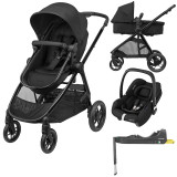 Maxi Cosi Zelia Luxe + Cabriofix i-Size & Base - Twillic Black