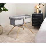 Babymore Air Motion Gliding Crib - Slate