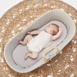Little Green Sheep Knitted Moses Basket