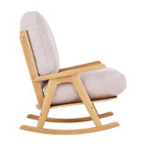 Gaia Hera Rocking Chair - Natural Oak/Blush