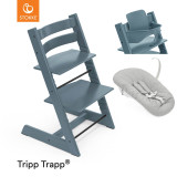 Stokke® Tripp Trapp® Newborn Bundle + Baby Set - Fjord Blue