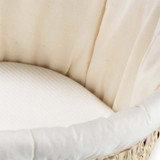 Clair de Lune Organic Palm Moses Basket - Natural Cream