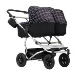 Mountain Buggy Duet V3 + 2 Carrycots - Grid
