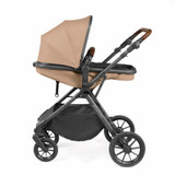 Ickle Bubba Cosmo Stratus Travel System - Gunmetal/Desert/Tan