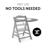 Hauck Alpha Click Tray - Grey
