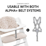 Hauck Alpha Highchair Pad Select - Muslin Leo Natural