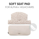 Hauck Alpha Highchair Pad Select - Muslin Leo Natural