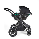 Ickle Bubba Stomp Luxe Stratus Travel System - Black/Charcoal Grey/Black