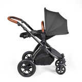 Ickle Bubba Stomp Luxe Stratus Travel System - Black/Charcoal Grey/Tan