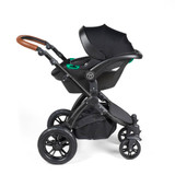 Ickle Bubba Stomp Luxe Stratus Travel System - Black/Charcoal Grey/Tan
