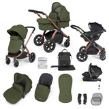 Ickle Bubba Stomp Luxe Stratus Travel System - Bronze/Woodland/Black
