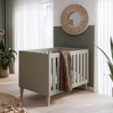 Venicci Saluzzo Cot Bed - Warm Grey