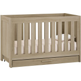 Venicci Forenzo Cot Bed with Drawer - Honey Oak