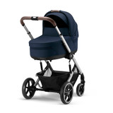 Cybex Balios S Lux Silver Pushchair + Carrycot - Ocean Blue