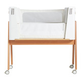 Gaia Hera Complete Sleep & Co-Sleep Crib Bundle - Scandi-White/Natural