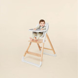 Ergobaby Evolve 2-in-1 High Chair Set Natural Wood