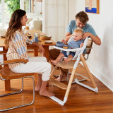 Ergobaby Evolve 2-in-1 High Chair Set Natural Wood