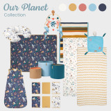 Tutti Bambini Bedside Crib Fitted Sheets 2pk - Our Planet